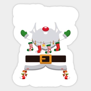 IT Manager Claus Santa Christmas Costume Pajama Sticker